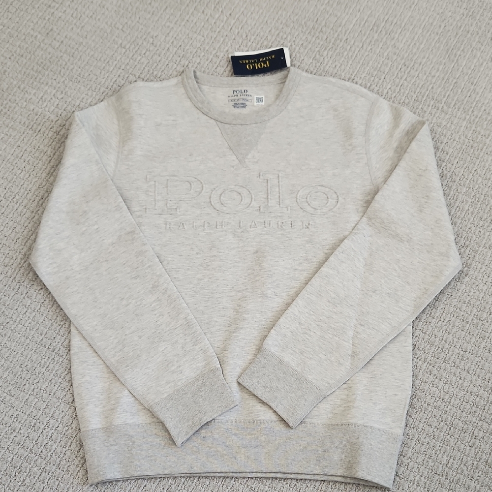 Polo by Ralph Lauren Light Gray Crewneck Sweater